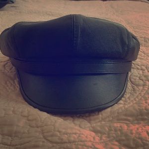 Sterkowski leather biker hat.